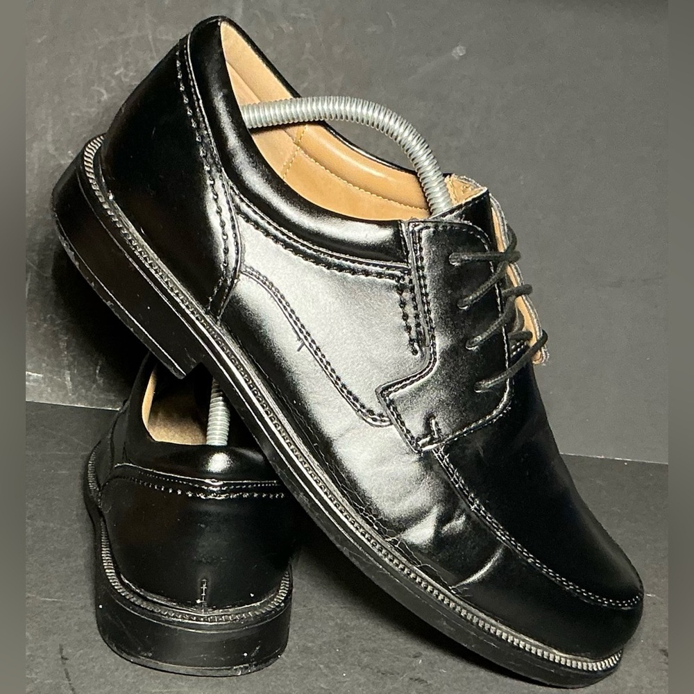 G.H. Bass Revere 1411-001 Black Lace Up Leather Oxfords Men’s 10M *Read*